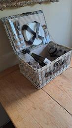 Picknickmand (2) - Rotan/leder, Antiek en Kunst, Curiosa en Brocante