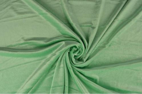 10 meter stretch fluweel - Mintgroen, Hobby en Vrije tijd, Stoffen en Lappen, 120 cm of meer, 200 cm of meer, Groen, Nieuw, Polyester