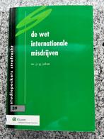 De wet internationale misdrijven  (Mr. J.R.G. Jofriet), Boeken, Politiek en Maatschappij, Nederland, Gelezen, Juridisch en Recht