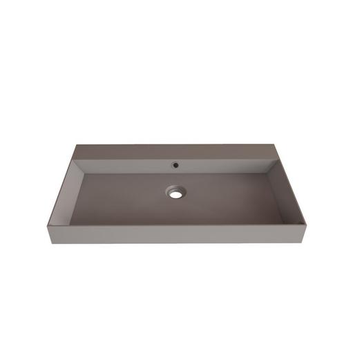 Wastafel Gliss Design Lako 90 cm Zonder Kraangat Mat, Doe-het-zelf en Verbouw, Sanitair, Ophalen of Verzenden
