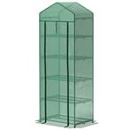 TRUUSK Stalen Broeikas 69 x 49 x 193 cm - Roldeur - Winterbe, Verzenden, Nieuw
