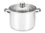 Michelino Soeppan - RVS - 10 Liter - Glazen Deksel, Verzenden, Nieuw