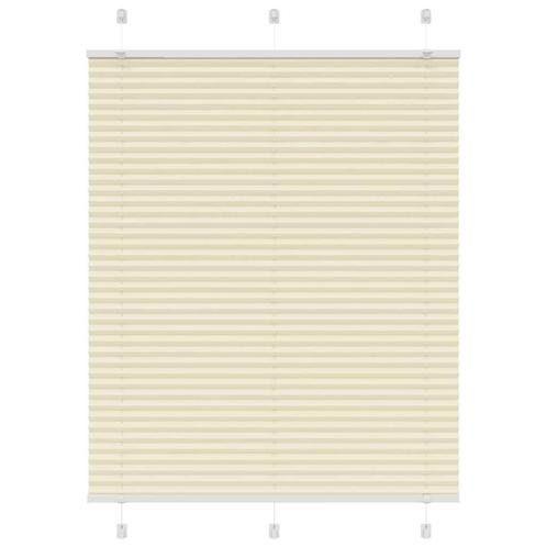 vidaXL Plissé rolgordijn 110x150cm stofbreedte 109,4cm, Huis en Inrichting, Stoffering | Gordijnen en Lamellen, Crème, Nieuw, Verzenden