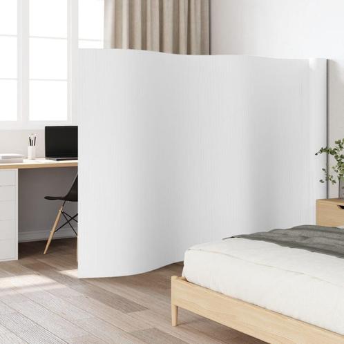 vidaXL Kamerscherm 165x800 cm bamboe wit, Huis en Inrichting, Woonaccessoires | Kamerschermen, Nieuw, Verzenden