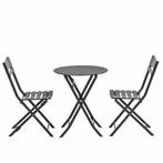 Garden Impressions Pisa bistro tuinset 3-delig - donker, Verzenden, Nieuw