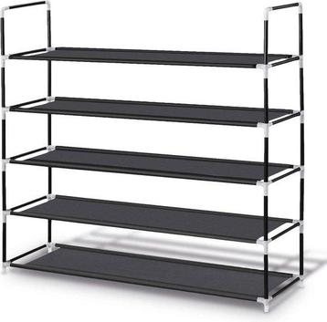 LifeGoods Schoenenrek 5 Laags - Kunststof - Zwart ( verpa... beschikbaar voor biedingen