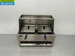 RVS Dubbele Friteuse Frituur 2 x 13 liter 230V Horeca, Ophalen of Verzenden, Nieuw in verpakking