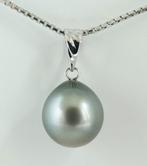 Zonder minimumprijs - Hanger - 18 karaat Witgoud Parel -