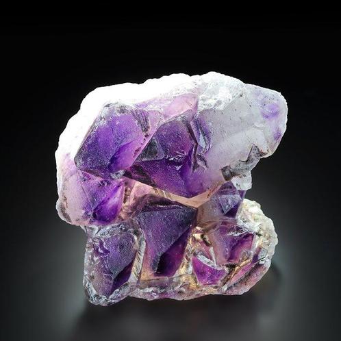 Uitzonderlijke Deep Purple AMETHYST Cluster uit Namibië, Verzamelen, Mineralen en Fossielen