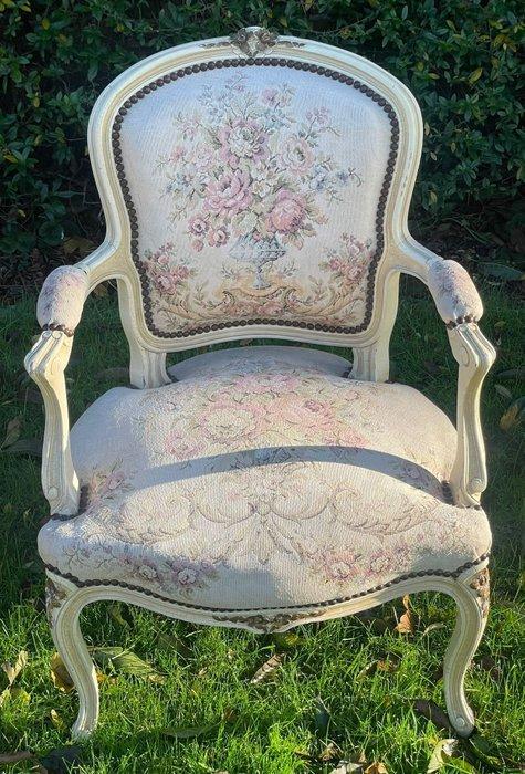 Fauteuil (3) - Hout, Textiel, Antiek en Kunst, Curiosa en Brocante