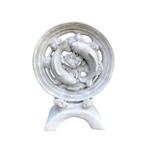 Koi op standaard - stenen ornament - 77 cm - klassiek, Tuin en Terras, Ophalen of Verzenden, Nieuw