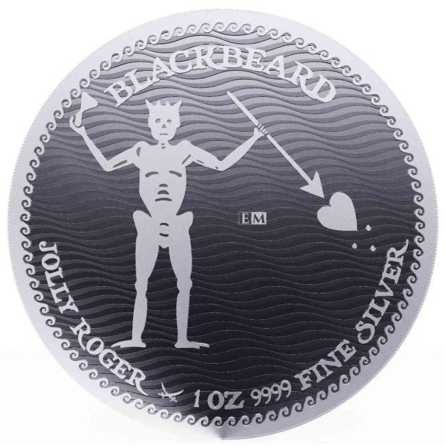 Niue. 2 Dollars 2023 1oz $2 NZD Niue Blackbeard - Jolly, Postzegels en Munten, Edelmetalen en Baren
