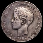 Spanje. Alfonso XIII. 1 Peso 1897 - Filipinas SGV (Zonder