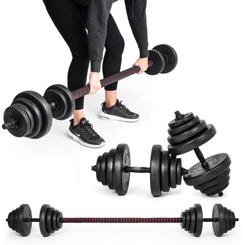 Halterset - verstelbare dumbbells - 2-in-1 - 40 kg, Sport en Fitness, Fitnessmaterialen, Nieuw, Ophalen of Verzenden