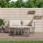 vidaXL 3-delige Loungeset met kussens poly rattan, Verzenden, Nieuw, Rotan, Loungeset