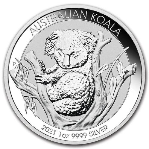 Koala 1 oz 2021 (300.000 oplage), Postzegels en Munten, Munten | Oceanië, Losse munt, Zilver, Verzenden