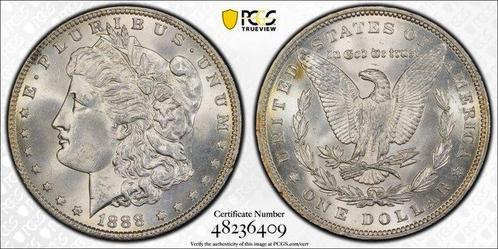 Verenigde Staten. Morgan Dollar 1888 (Zonder Minimumprijs), Postzegels en Munten, Munten | Europa | Niet-Euromunten