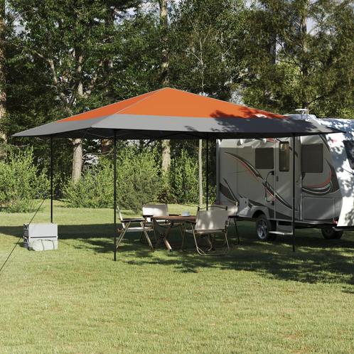 vidaXL Luifeltent Oranje 400 x 400 x 227 / 236 / 245 cm, Tuin en Terras, Partytenten, Nieuw, Verzenden