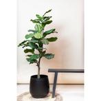 Kunstplant - Ficus Lyrata - Tabaksplant - 125 cm, Verzenden, Nieuw