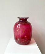 Esch Glaswerke - Vaas - pauwenoog - Glas, Antiek en Kunst, Antiek | Glas en Kristal