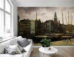 Vlies fotobehang Het Damrak in Amsterdam -, Huis en Inrichting, Stoffering | Behang, Verzenden