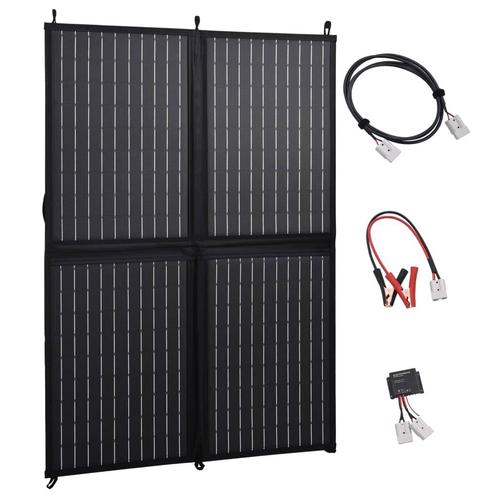 vidaXL Zonnepaneeloplader inklapbaar 100 W 12 V, Doe-het-zelf en Verbouw, Zonnepanelen en Toebehoren, Nieuw, Verzenden