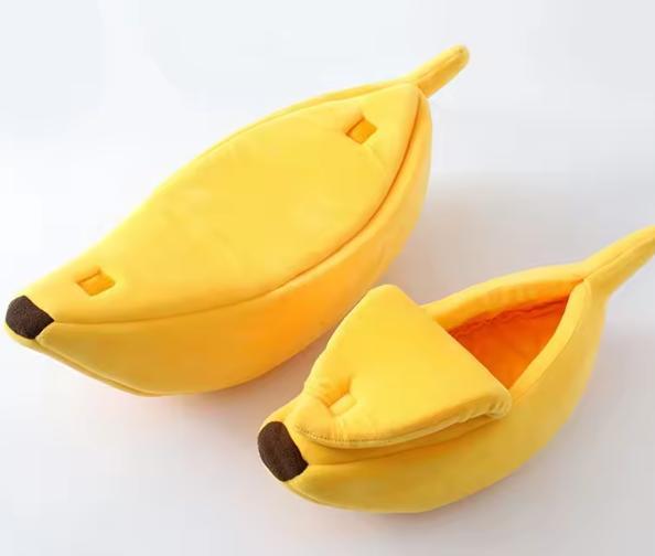 Banaan kattenmand – Knus huisdierbed voor kat of hond, Dieren en Toebehoren, Kattenmanden, Nieuw, Verzenden