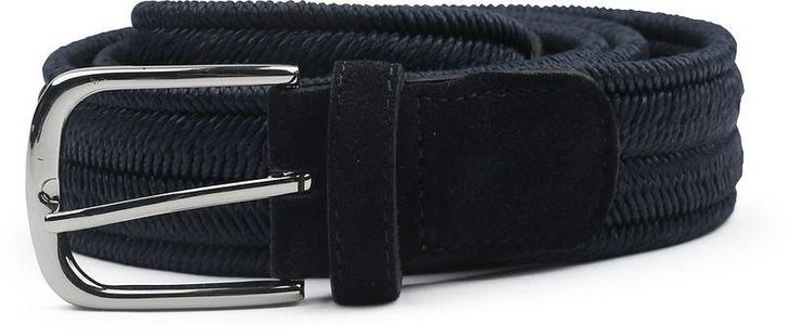 Profuomo Waxed Geweven Riem Navy maat 85 Heren, Kleding | Heren, Riemen en Ceinturen, Nieuw, Echt leder, Verzenden