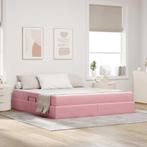 vidaXL Opbergbed met matras met matras Roze 180 x 200 cm, Verzenden, Nieuw, Stof