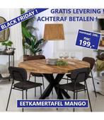 *SUPERACTIE* Mangotafels €199,- GOEDKOOPSTE VAN NEDERLAND !!, Overige materialen, Mangohout , Verzenden, Rond