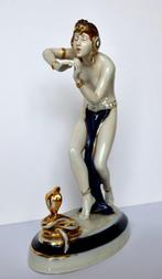 Royal Dux Porzellan-Manufaktur - Beeld, Snake Charmer - 24.5