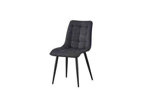 Eetkamerstoel Lex in antraciet microvezelstof | Antraciet |, Huis en Inrichting, Stoelen, Nieuw, Ophalen