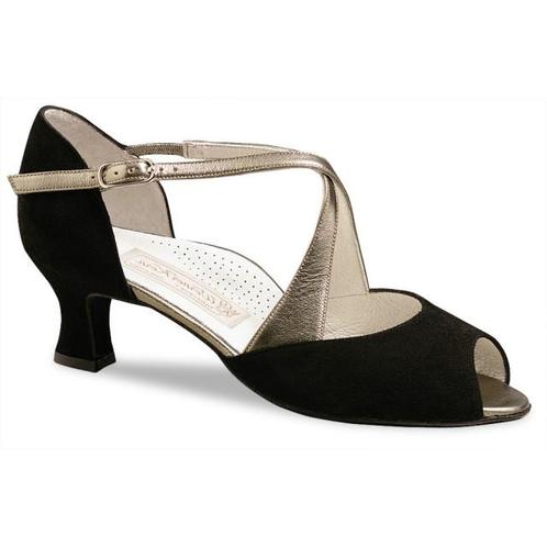 Dames Dansschoenen - Zwart Suede - Comfortabel Voetbed - Voo, Sport en Fitness, Ballet, Verzenden