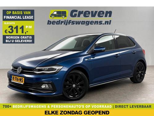Volkswagen Polo 1.5 TSI R-line AUT 150PK Carplay Virtual LED, Auto's, Volkswagen, Automaat, Benzine, Blauw, Verzenden