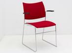 Vergaderstoel Casala Curvy 2288 - bekleding rood, slede, Werkplek, Ophalen of Verzenden, Gebruikt, Overige typen