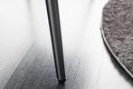 Design bank BOUTIQUE 100cm donkergrijs koord zwart metalen, Huis en Inrichting, Banken | Bankstellen, Ophalen of Verzenden, Nieuw