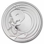 Looney Tunes - Tweety 1 oz 2023 Samoa, Postzegels en Munten, Munten | Amerika, Verzenden, Losse munt, Zilver