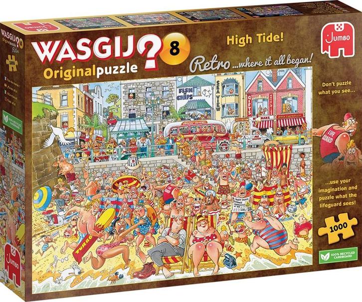 Wasgij Retro Orginal 8 - Vloed! (1000 stukjes) | Jumbo -, Hobby en Vrije tijd, Denksport en Puzzels, Nieuw, Verzenden