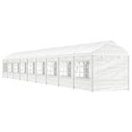 vidaXL Prieel met dak 20,07x2,28x2,69 m polyetheen wit, Verzenden, Nieuw