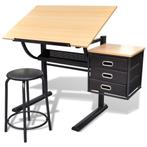 Tekentafel met Kruk - Ruimtebesparend | OP = OP, Ophalen of Verzenden, Nieuw, Minder dan 130 cm