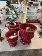 Planten potten diverse maten Kleur  Bordeeau, Tuin en Terras, Ophalen, Overige materialen, Rond, Nieuw