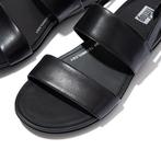 -10% FitFlop  FitFlop Gracie leather back-strap sandals  maa, Kleding | Dames, Schoenen, Verzenden, Nieuw, Zwart