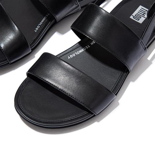 -10% FitFlop  FitFlop Gracie leather back-strap sandals  maa, Kleding | Dames, Schoenen, Zwart, Nieuw, Verzenden