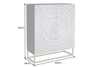 Massief houten hoge kast ZEN CIRCLES 120 cm donkerbruin, Huis en Inrichting, Kasten | Dressoirs, Ophalen of Verzenden, Nieuw