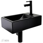 Fonteintje mat zwart keramiek rechts, Doe-het-zelf en Verbouw, Sanitair, Verzenden, Nieuw