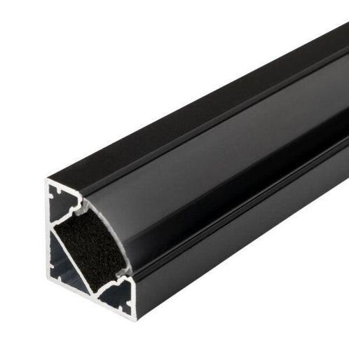 Hoek profiel voor LED strip | 12mm | 2 meter | Zwart, Huis en Inrichting, Lampen | Overige, Nieuw, Ophalen of Verzenden