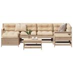 vidaXL 7-delige Loungeset massief grenenhout, Tuin en Terras, Verzenden, Nieuw, Loungeset