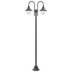 vidaXL Paalverlichting tuin E27 220 cm aluminium brons, Verzenden, Nieuw