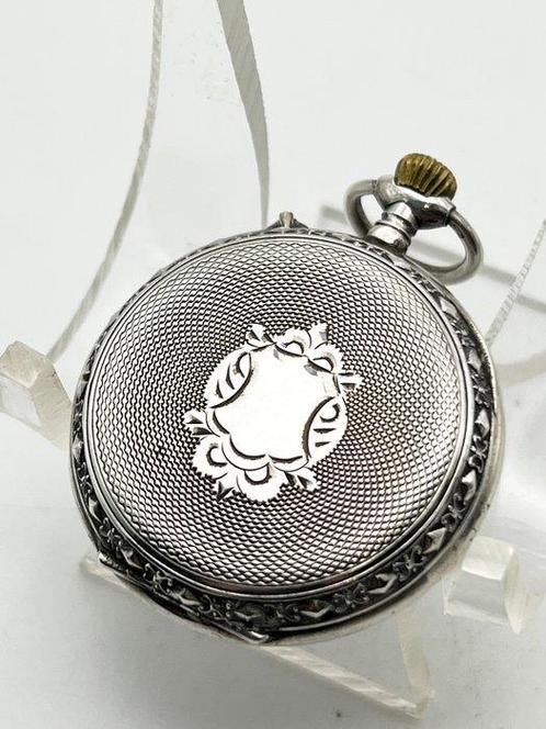 Cilindro . Cassa lavorata argento . Remontoir . 1900 -, Sieraden, Tassen en Uiterlijk, Horloges | Heren