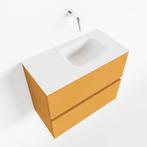 MONDIAZ ADA 60cm toiletmeubel ocher. LEX wastafel talc, Ophalen of Verzenden, Nieuw, Bad